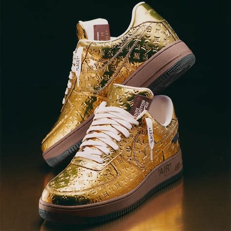 nike air force 1 louis vuitton gold|Louis Vuitton air force 1s.